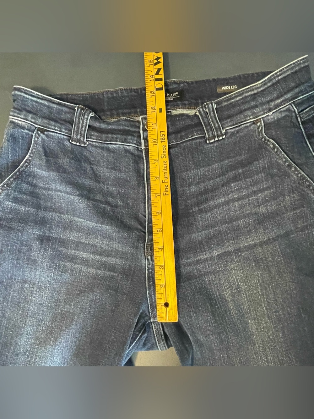Judy Blue Wide Leg Jeans Size med Wash High Rise Stretch 18W - Picture 4 of 6